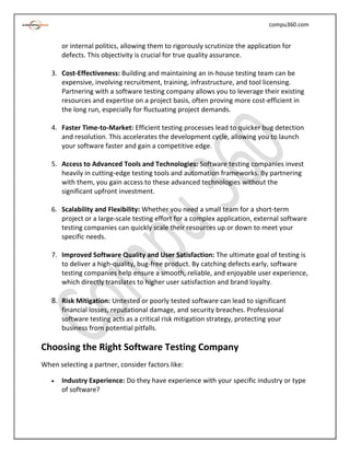 Top Software Testing Companies for QA Services | PDF