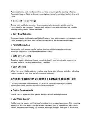 Top Software Testing Tools for 2025 - All You Need to Know About | PDF