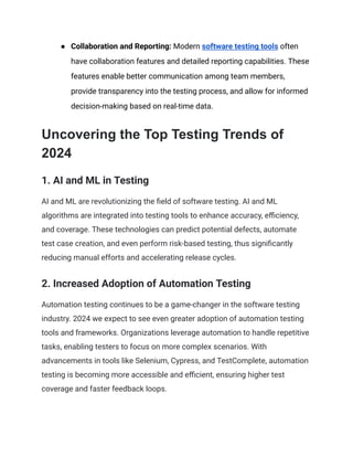 Top Software Testing Trends for 2024:- Comprehensive Guide | PDF