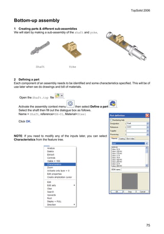Topsolid design 2006 manual | PDF
