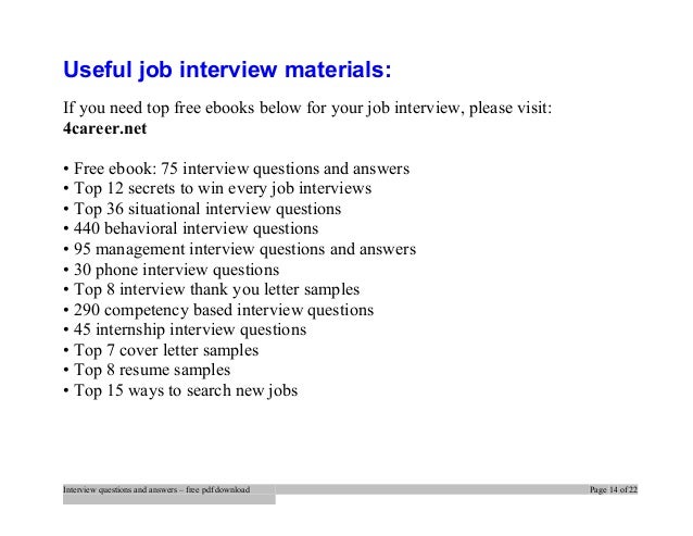 job interview dialogue