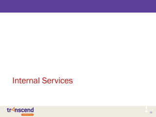 15
Internal Services
 