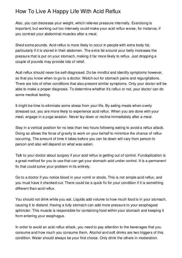 What will the doctor do for acid reflux What will the doctor do for acid reflux