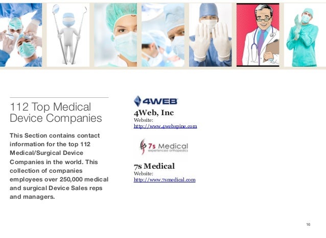 top free medical device sales resources top medical sales companies