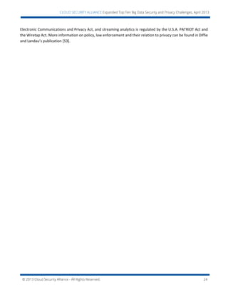Top ten big data security and privacy challenges | PDF