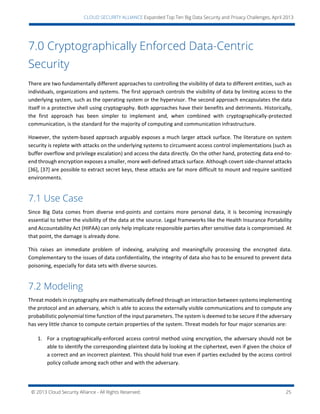 Top ten big data security and privacy challenges | PDF