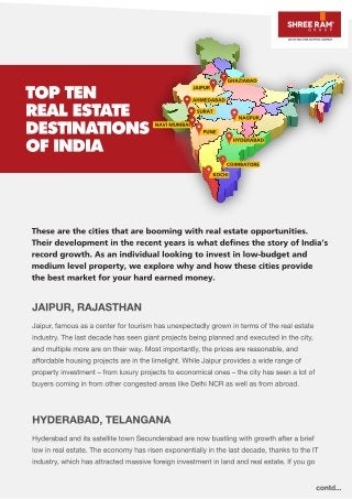 Jaipur is one of the top ten real estate destination of India