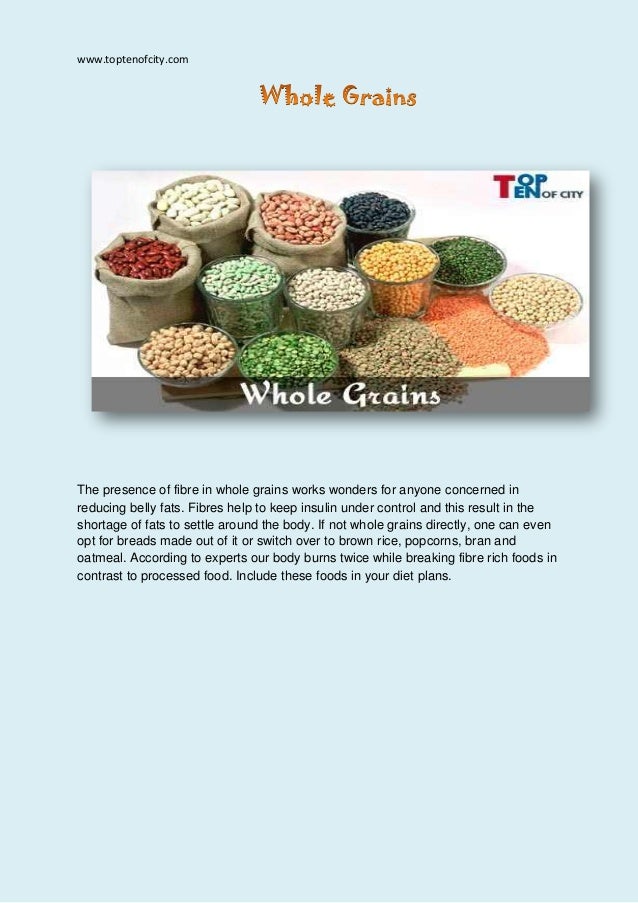 Top 10 Fat Burning Foods