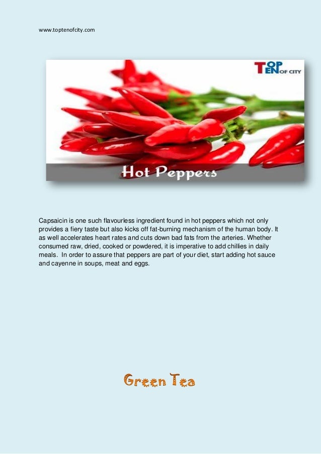 Top 10 Fat Burning Foods