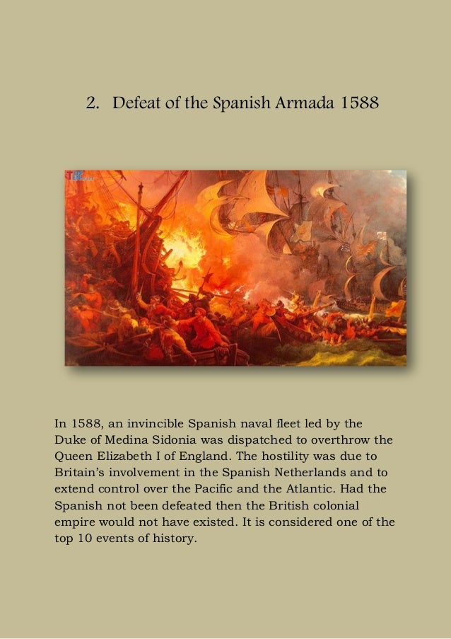 Top ten historical events of the world.