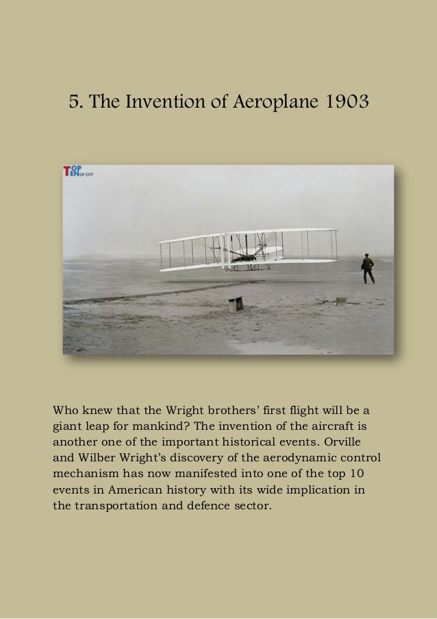 Top ten historical events of the world.