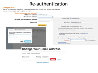 Re-authentication

 