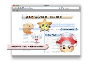 iframe is invisible, but still clickable!

 