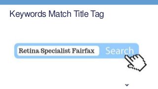 Keywords Match Title Tag
 