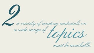 Top Ten Principles for Teaching Extensive Reading | PDF
