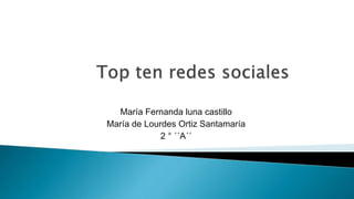 María Fernanda luna castillo
María de Lourdes Ortiz Santamaría
2 ° ´´A´´
 