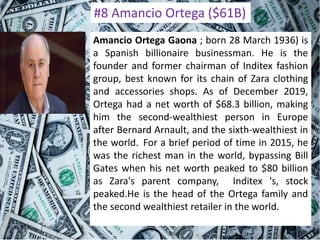 Top ten riches man in the world | PPTX
