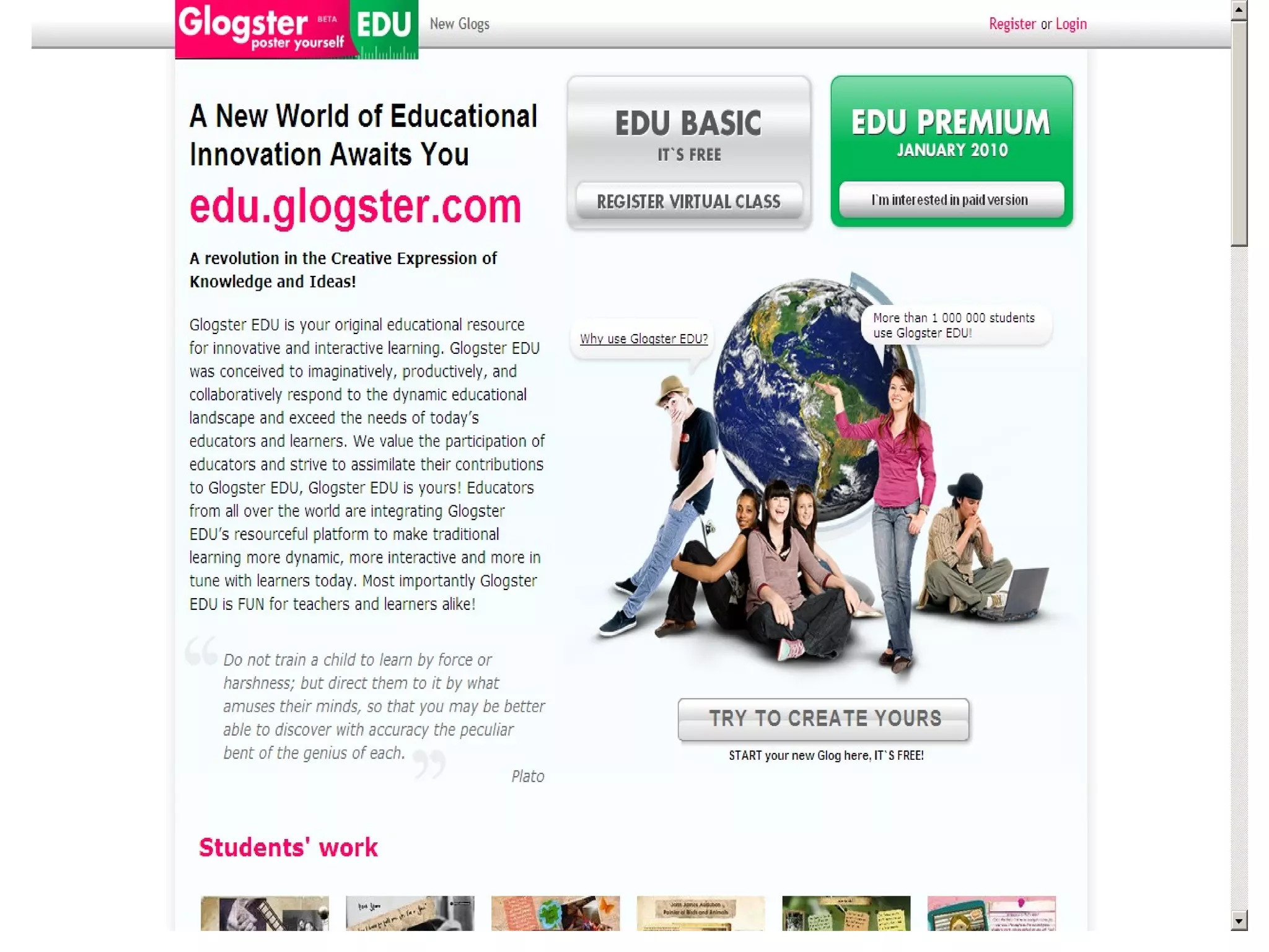 Insert edu.glogster.com
