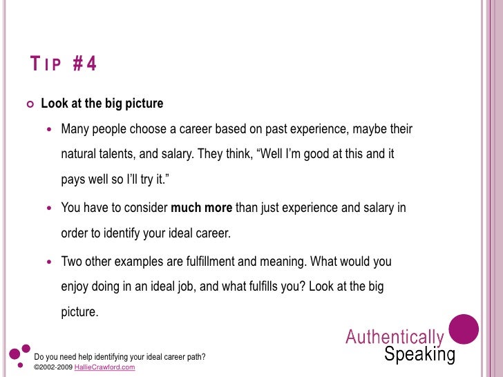 what would be your ideal job