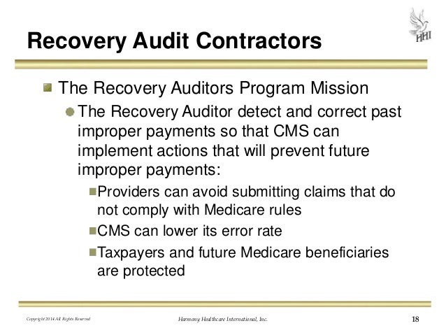 recovery audit contractor program recovery audit contractor program