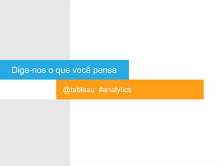 Diga-nos o que você pensa
@tableau #analytics
 