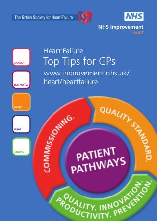 HF Top Tips 4 Dec2011:Layout 1   9/1/12    09:15   Page 1




                                                     NHS
                                          NHS Improvement
                                                       Heart



                  Heart Failure
    CANCER        Top Tips for GPs
                  www.improvement.nhs.uk/
    DIAGNOSTICS
                  heart/heartfailure


    HEART




    LUNG




    STROKE
 
