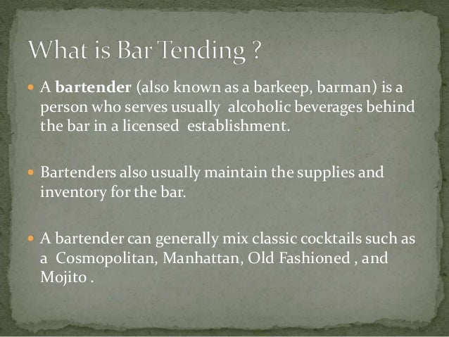 Top Tips For Bartender