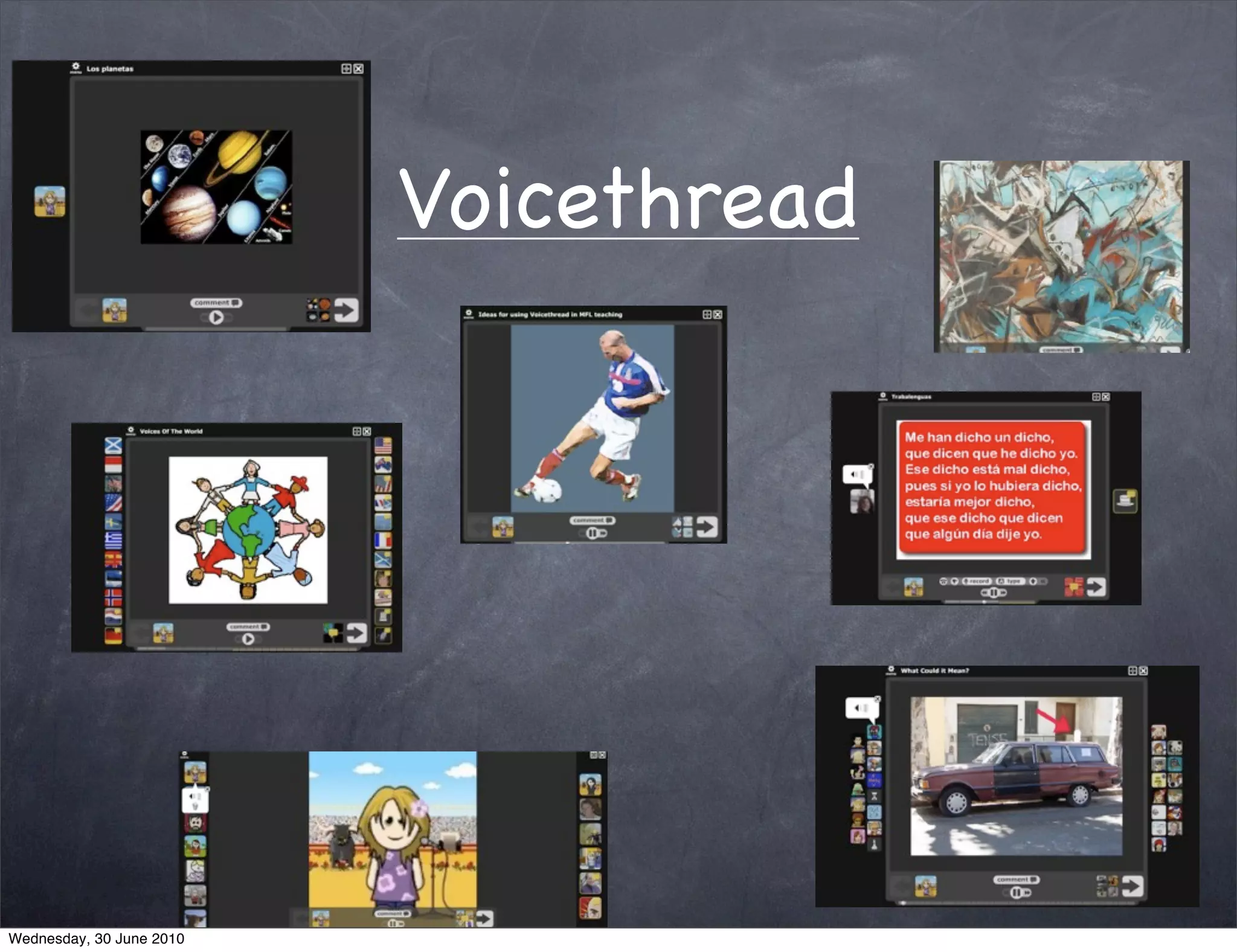 Voicethread




Wednesday, 30 June 2010
 