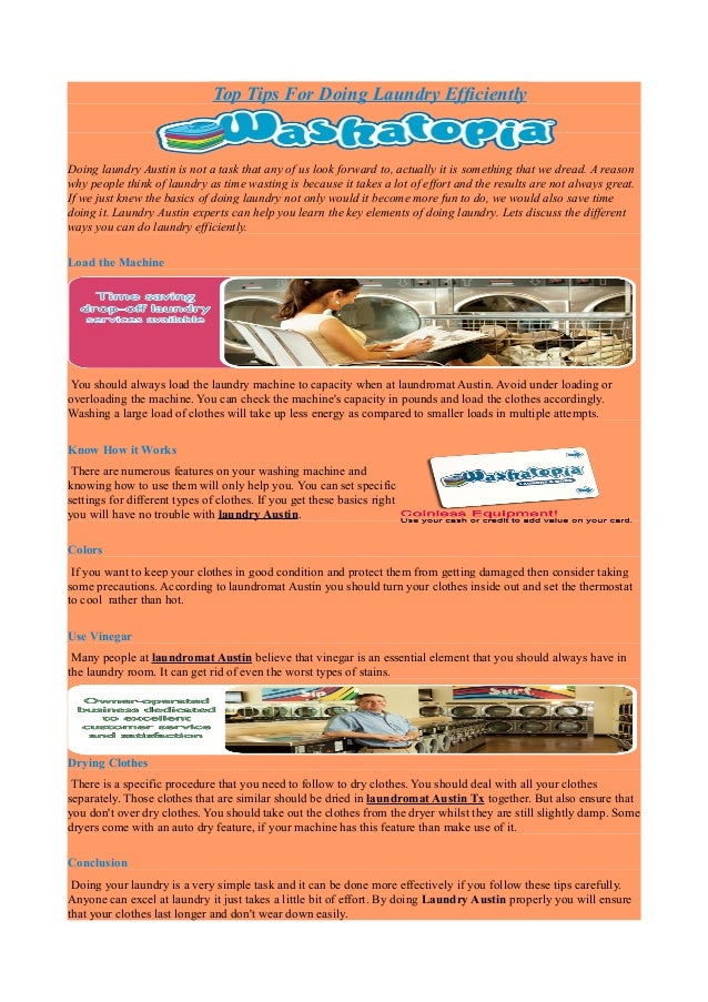 Top tips for doing laundry efficiently