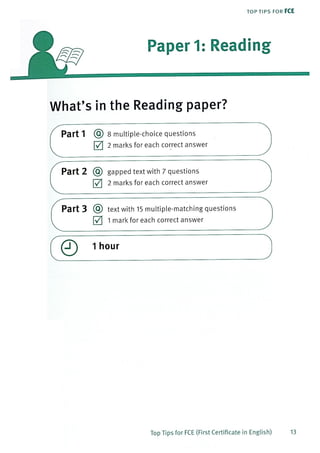 Top tips for fce
