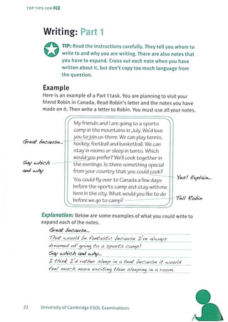 Top tips for fce