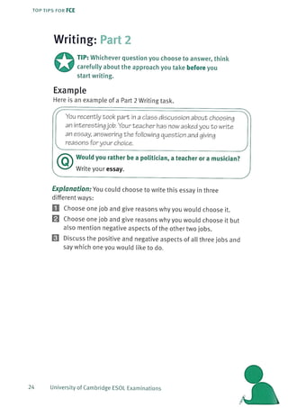 Top tips for fce