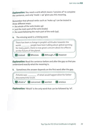 Top tips for fce