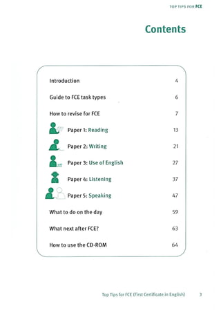 Top tips for fce