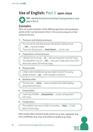 Top tips for fce