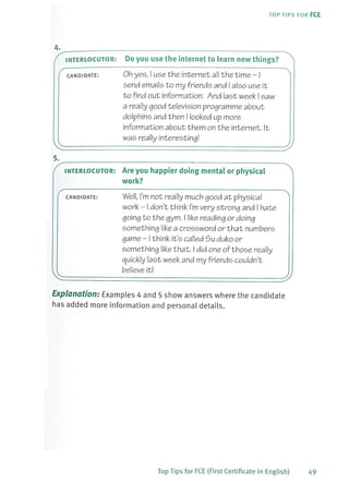 Top tips for fce