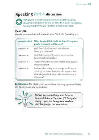 Top tips for fce