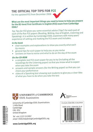 Top tips for fce