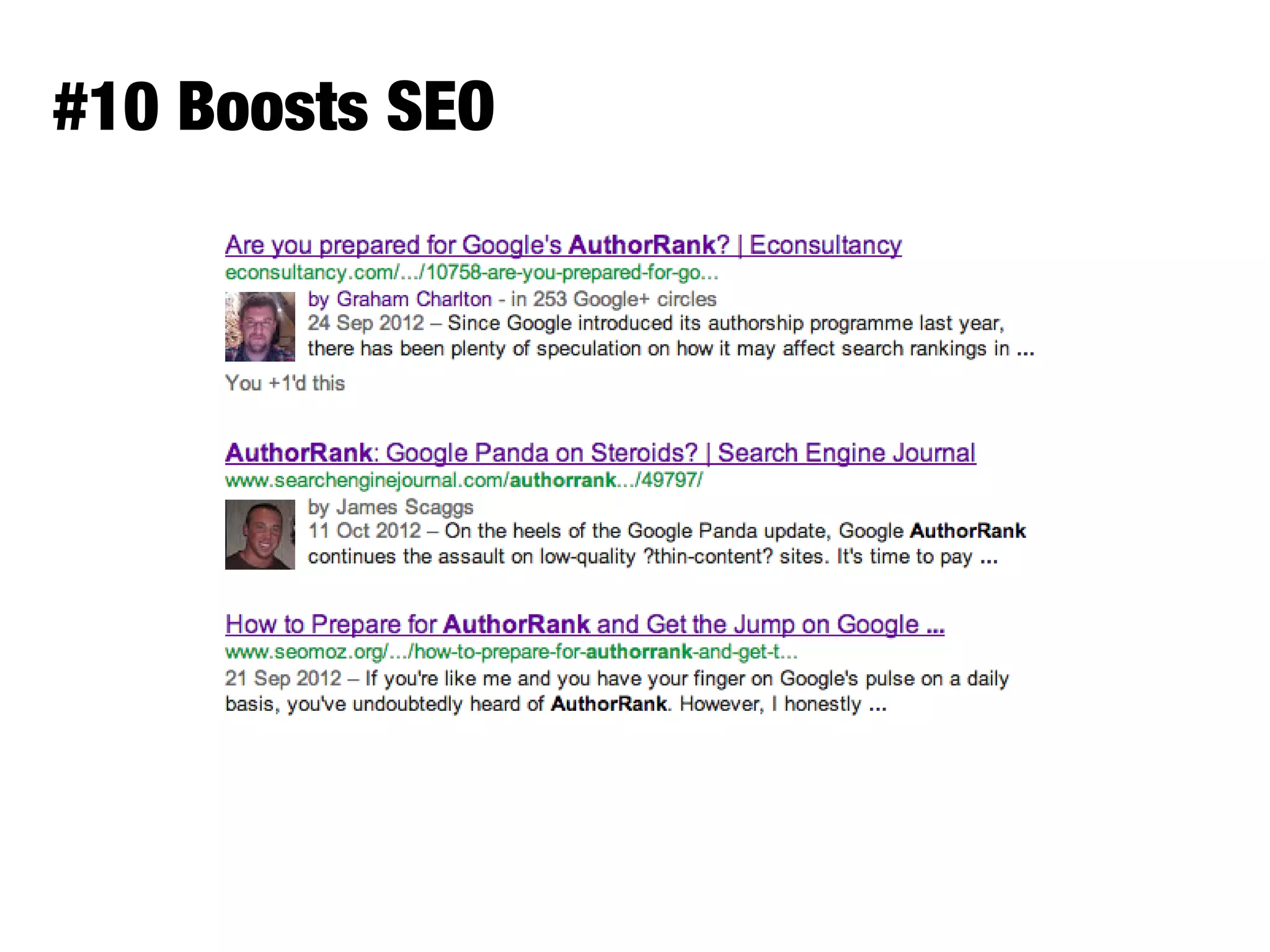 #10 Boosts SEO
 