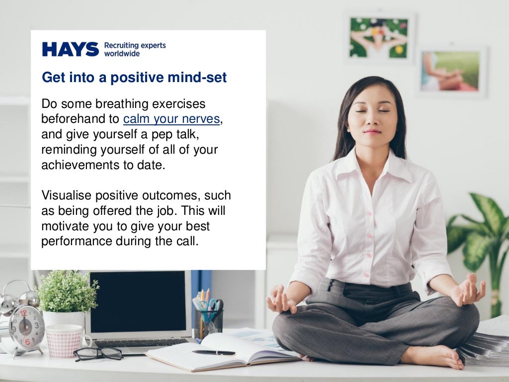 Do some breathing exercises beforehand