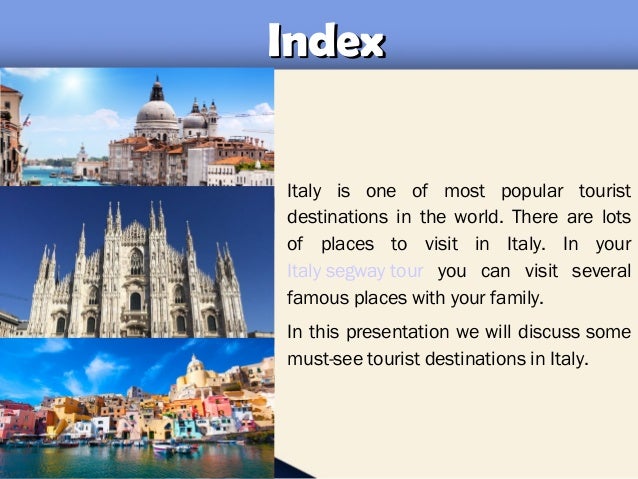 Top Tourist Destinations To Visit In Your Italy Segway Tour Top Tourist Destinations To Visit In Your Italy Segway Tour
