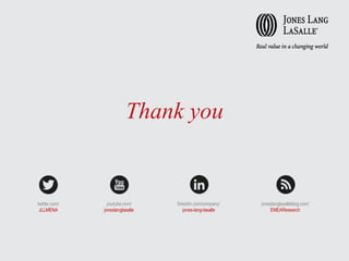 Thank you

twitter.com/
JLLMENA

youtube.com/
joneslanglasalle

linkedin.com/company/
jones-lang-lasalle

joneslanglasalleblog.com/
EMEAResearch

49

 