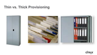 Thin vs. Thick Provisioning
 