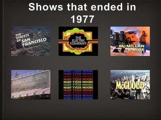 Shows that ended in
1977
 