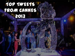 TOP TWEETS
FROM CANNES
2013
 