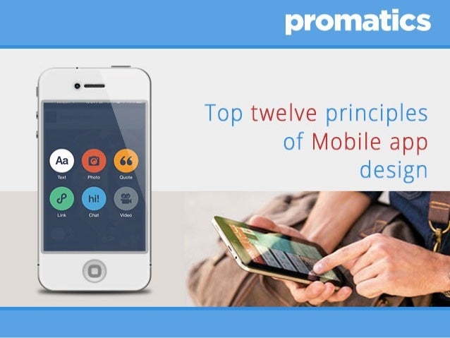 Top twelve principles of mobile app design