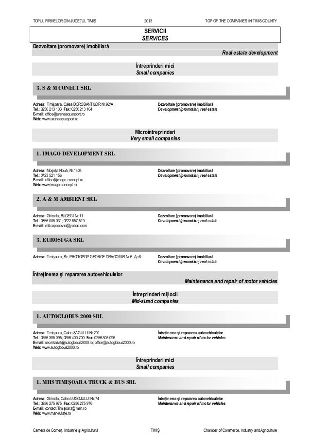 Topul Firmelor Timis 2013 2014 Pagina 111 204