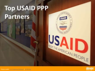 Top USAID PPP 
Partners 
Photo credit: U.S. Embassy Pakistan / CC BY-ND 
 