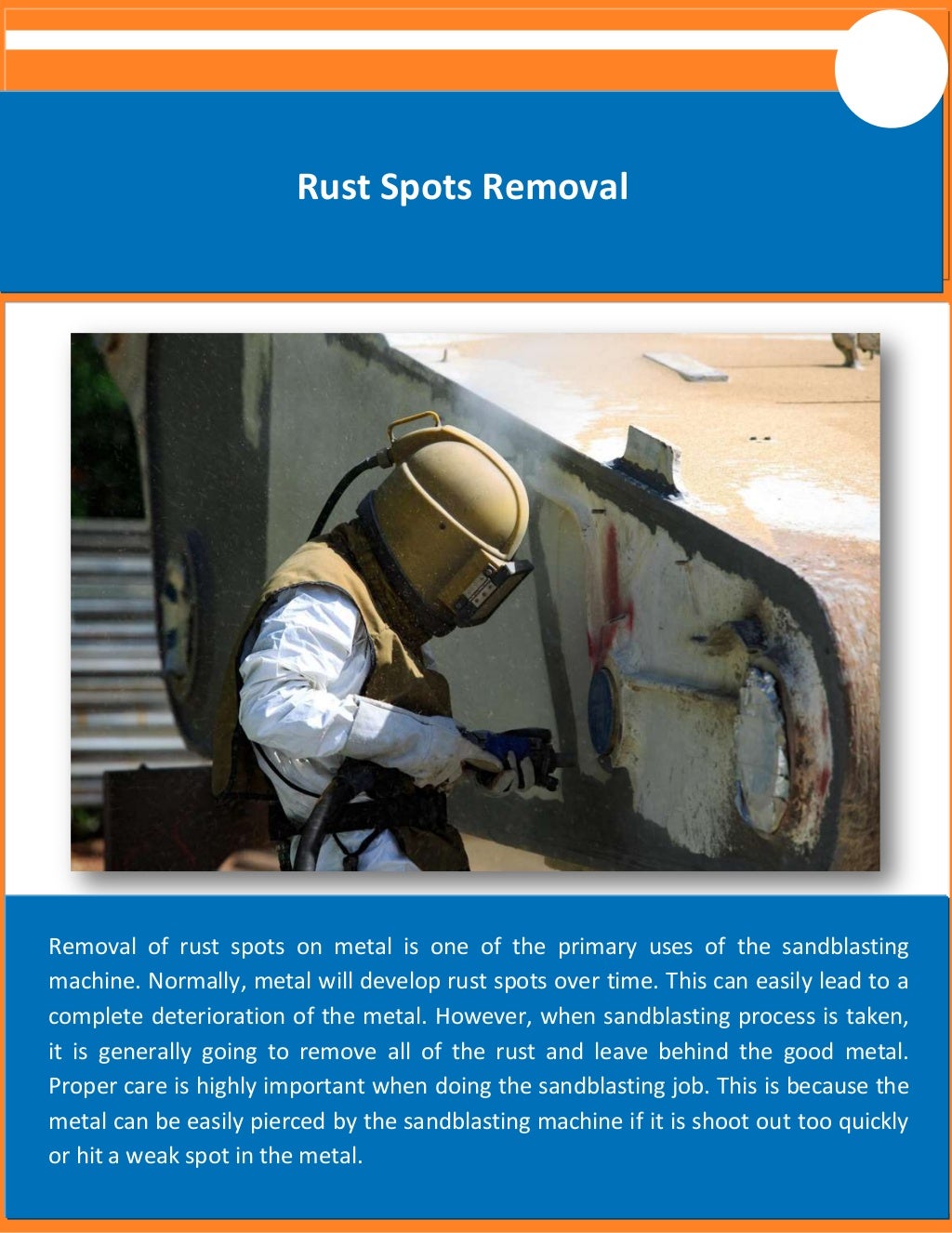 Top Uses Of Sand Blasting