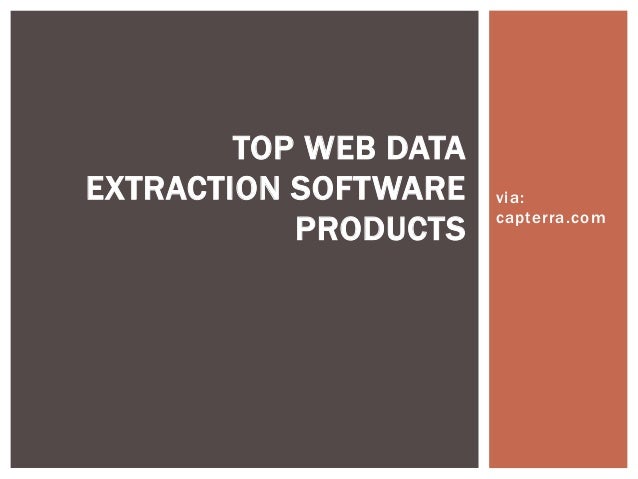 data extraction software data extraction software